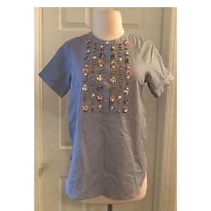 COLLECTION THOMAS MASON FOR J.CREW EMBELLISHED TOP